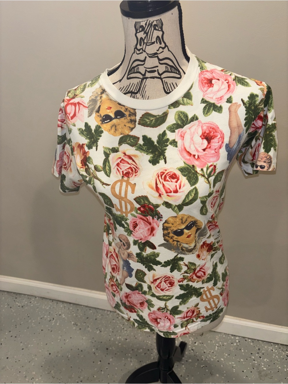 Joyrich Floral Graphic Short-Sleeve T-Shirt, Women’s Size XS - Preowned